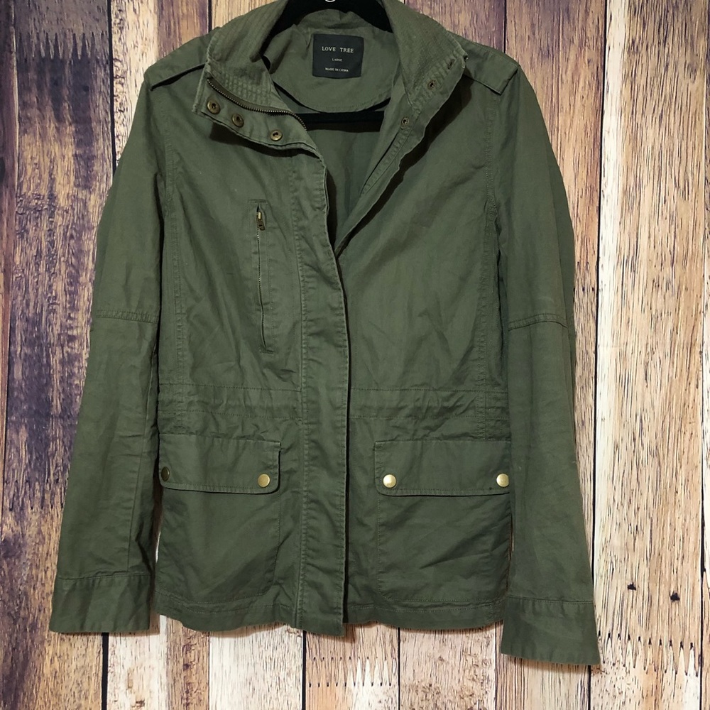 ❌SOLD❌Olive Green Utility Jacket